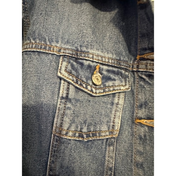 Old Navy Denim Jacket Medium‎ Wash Classic Trucker Jean Jacket XS - Picture 7 of 7